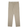 CARHARTT Mens Slim Beige Cotton Trousers W31 L32 Casual Zip Closure
