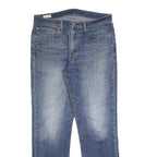 LEVI'S 514 Classic Mens Blue Cotton Blend Denim Medium W34 L32 Classic Fit
