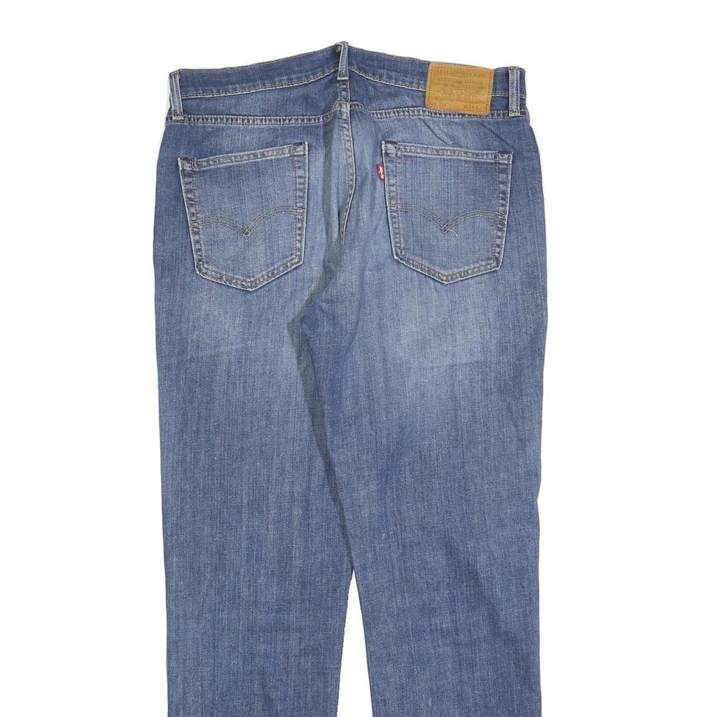 LEVI'S 514 Classic Mens Blue Cotton Blend Denim Medium W34 L32 Classic Fit