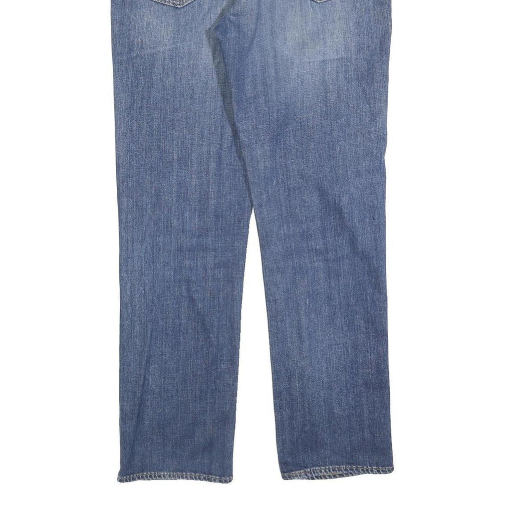 LEVI'S 514 Classic Mens Blue Cotton Blend Denim Medium W34 L32 Classic Fit