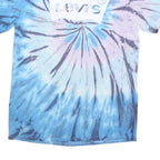 LEVI'S Mens Blue & Purple Tie Dye Graphic T-Shirt M Short Sleeve Crew Neck