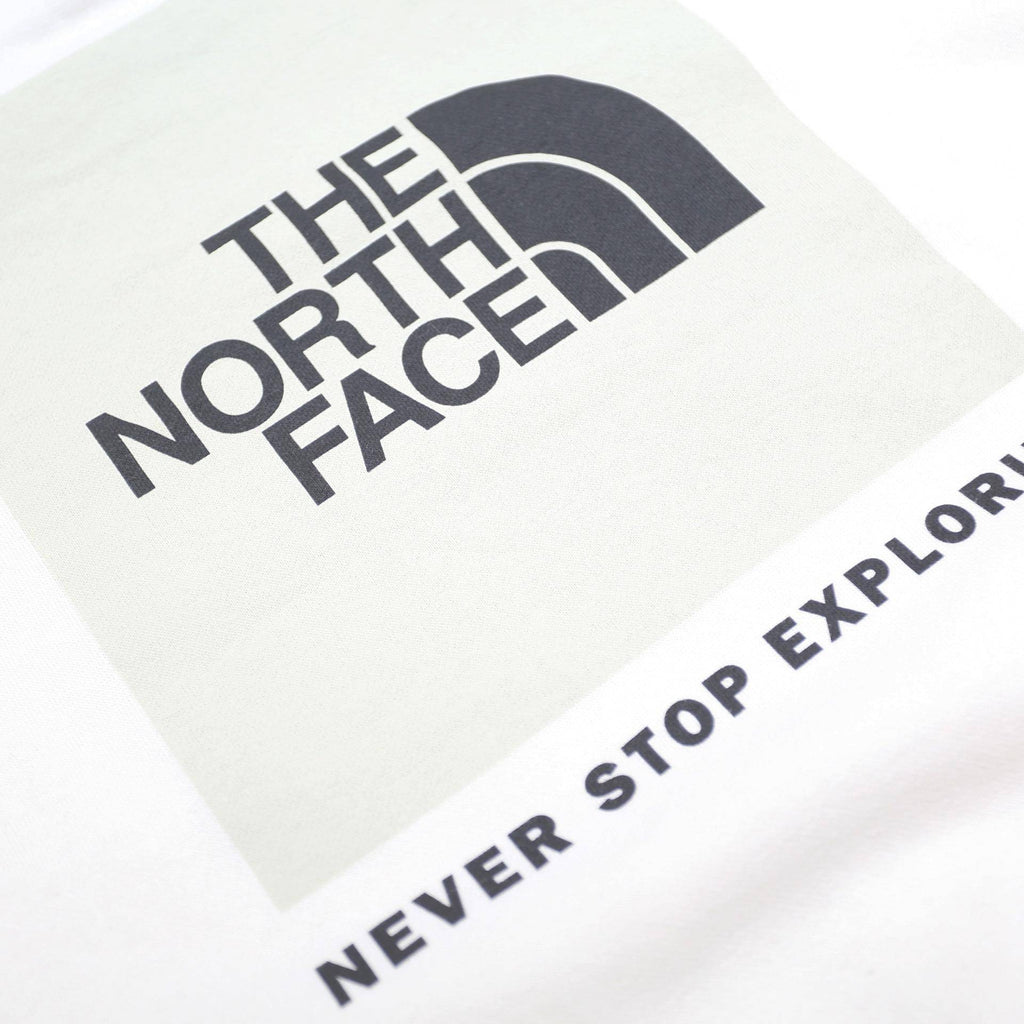 THE NORTH FACE Womens White Hoodie XL Logo Print Cotton Blend Casual Sweatshirt
