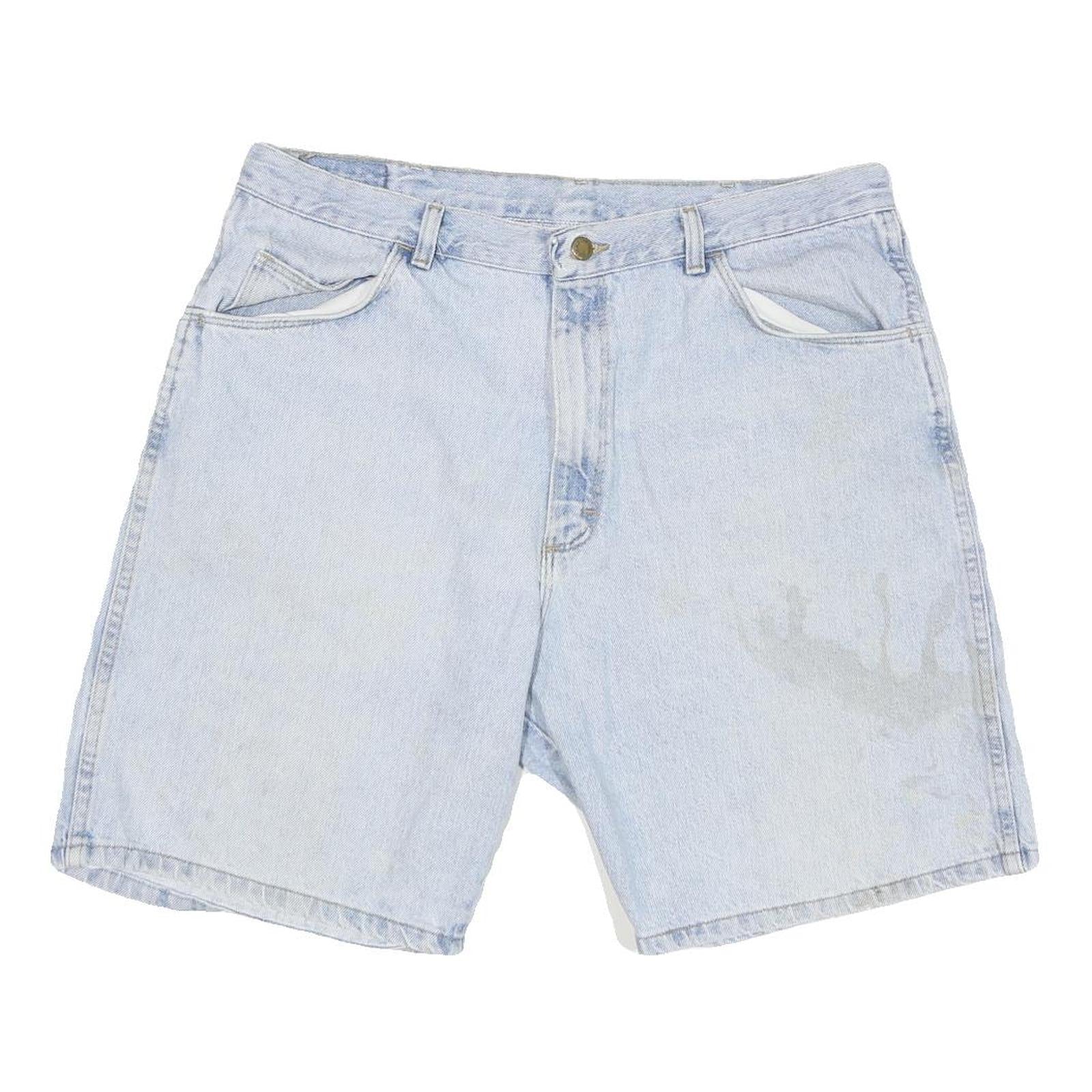 WRANGLER Mens Denim Blue Casual Shorts L W36 Cotton Blend Classic Fit