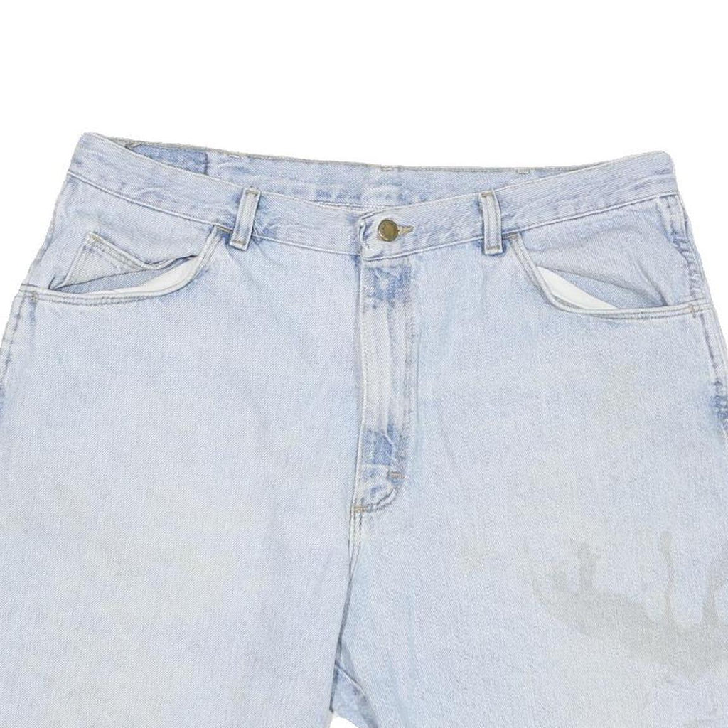 WRANGLER Mens Denim Blue Casual Shorts L W36 Cotton Blend Classic Fit