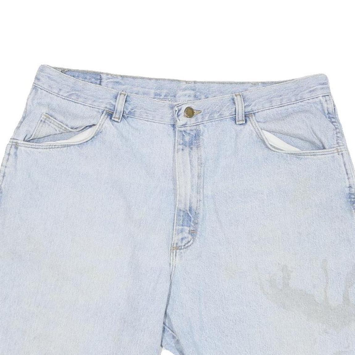 WRANGLER Mens Denim Blue Casual Shorts L W36 Cotton Blend Classic Fit