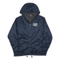 DICKIES Mens Navy Blue Zip Hooded Jacket L Polyester Blend Plain Workwear