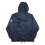 DICKIES Mens Navy Blue Zip Hooded Jacket L Polyester Blend Plain Workwear