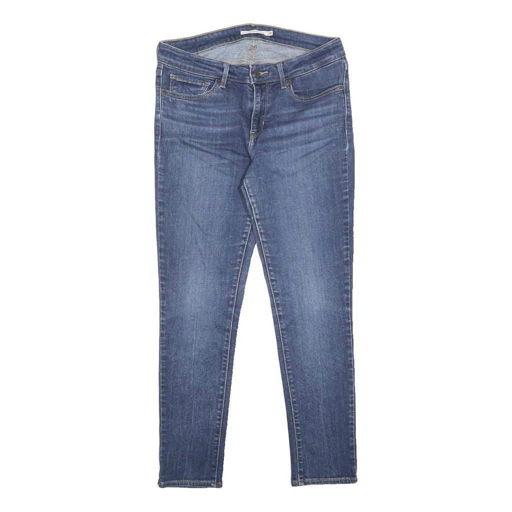 LEVI'S Womens Jeans Blue Slim Skinny Denim Medium W28 L26 Zip 711 Cotton Blend
