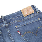 LEVI'S Womens Jeans Blue Slim Skinny Denim Medium W28 L26 Zip 711 Cotton Blend