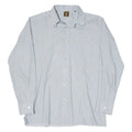 HERREN GLOBUS Mens Shirt Grey Striped Long Sleeve M