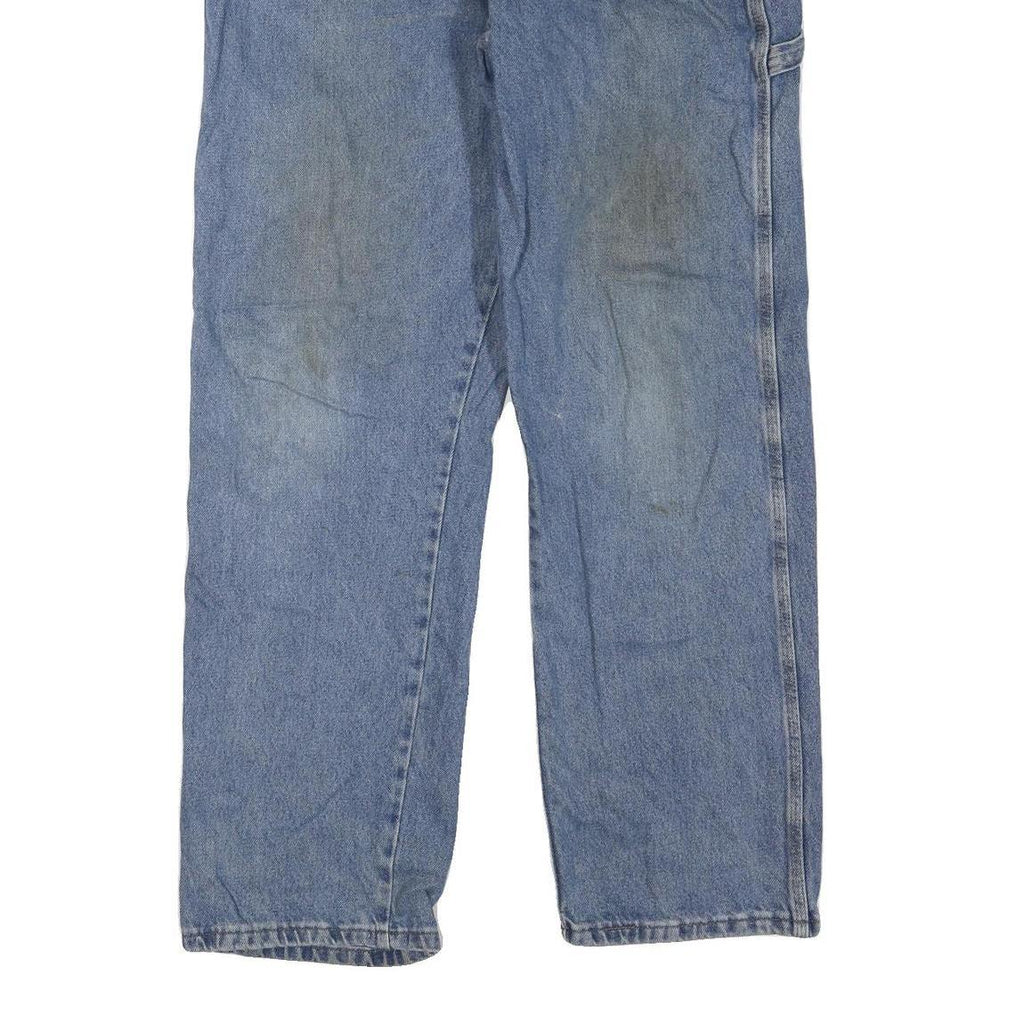 CARHARTT Mens Regular Fit Blue Denim Jeans W38 L32 Workwear Carpenter Style