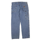 CARHARTT Mens Regular Fit Blue Denim Jeans W38 L32 Workwear Carpenter Style