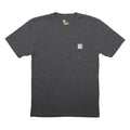 CARHARTT Mens Grey & Cotton Blend Classic Fit S Short Sleeve Crew Neck Pocket