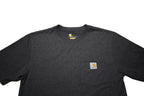 CARHARTT Mens Grey & Cotton Blend Classic Fit S Short Sleeve Crew Neck Pocket