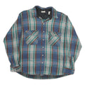 FIELD & STREAM Mens Blue & Green Check Shirt XL Cotton Long Sleeve Casual