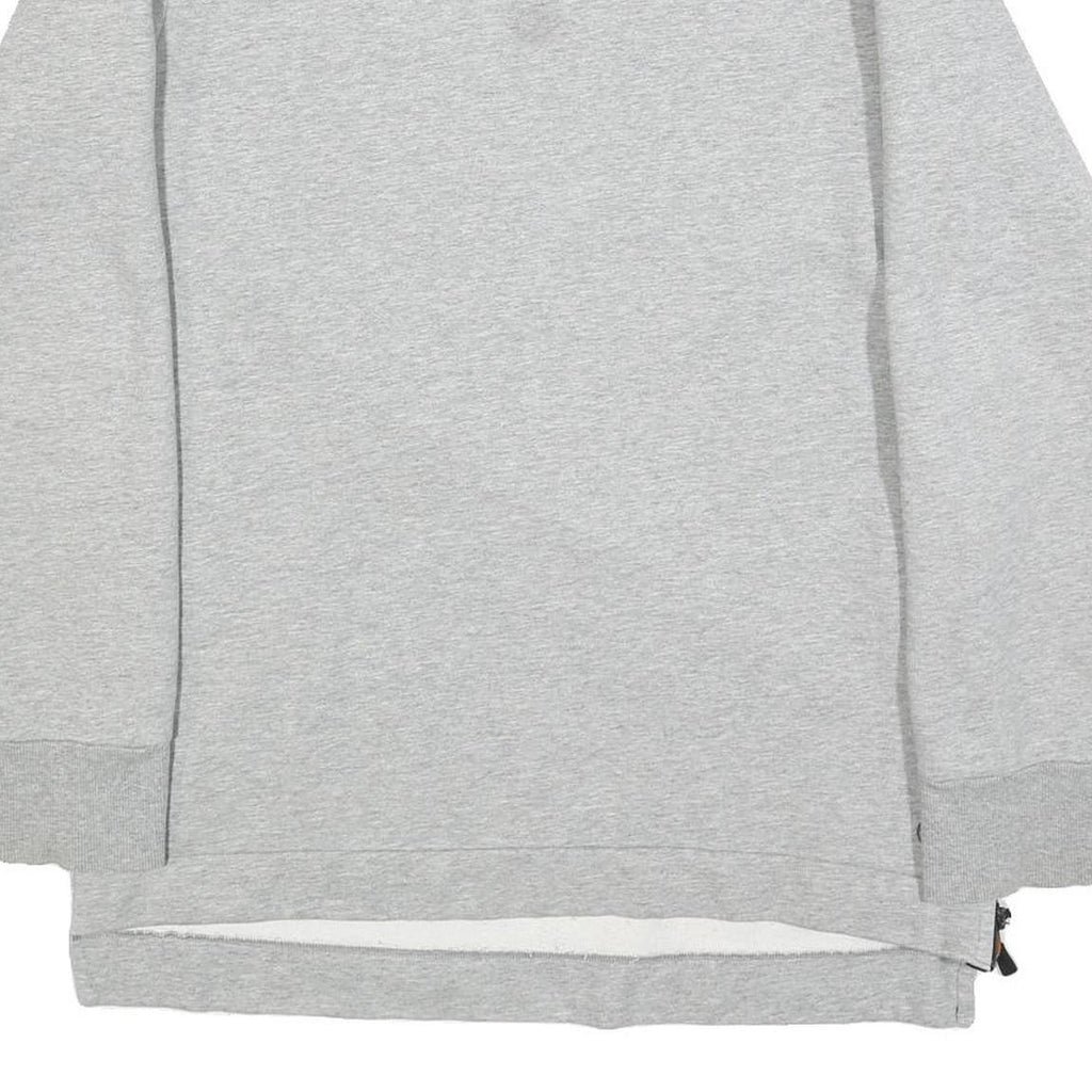 TIMBERLAND Mens Grey Sweatshirt L Crew Neck Cotton Blend Pullover Logo