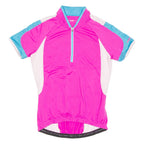 Cycling Womens Jersey Purple 1/2 Zip M