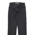 WRANGLER Mens Regular Fit Black Denim Jeans W28 L30 Classic Zip Cotton Blend