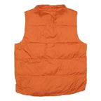 MERONA Mens Orange Jacket L Polyester Blend Quilted Puffer Zip Casual Outerwear