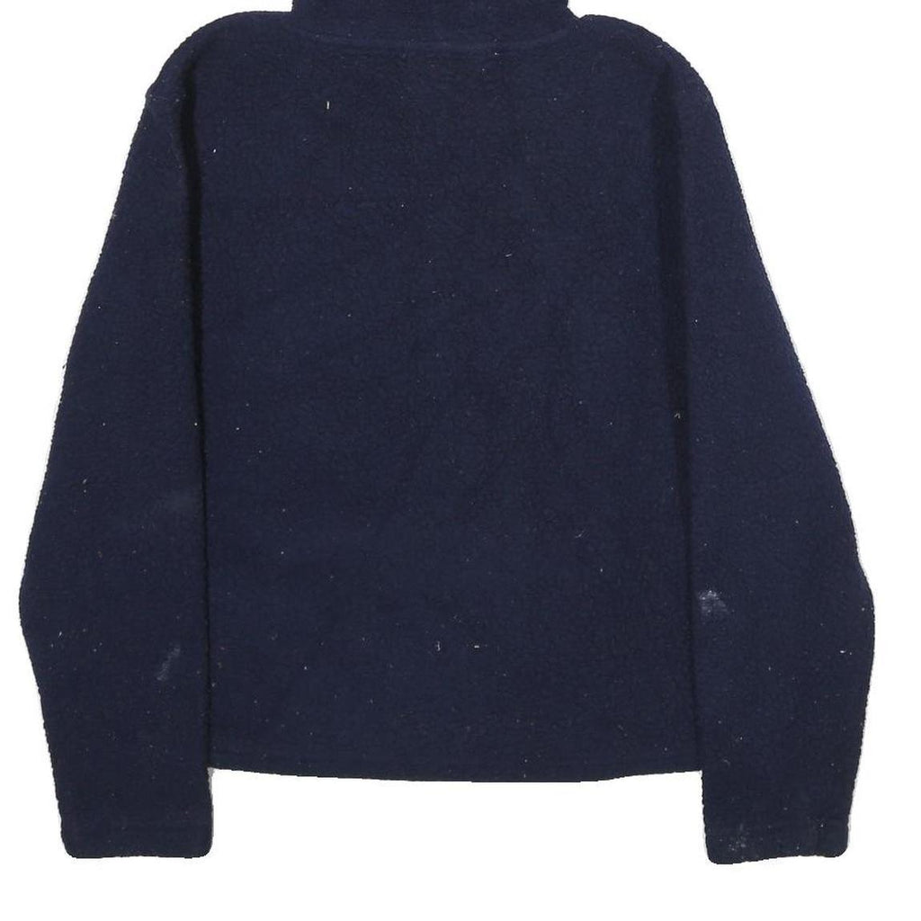 FILA Womens Navy Hoodie S Classic Logo Pullover Drawstring Hooded