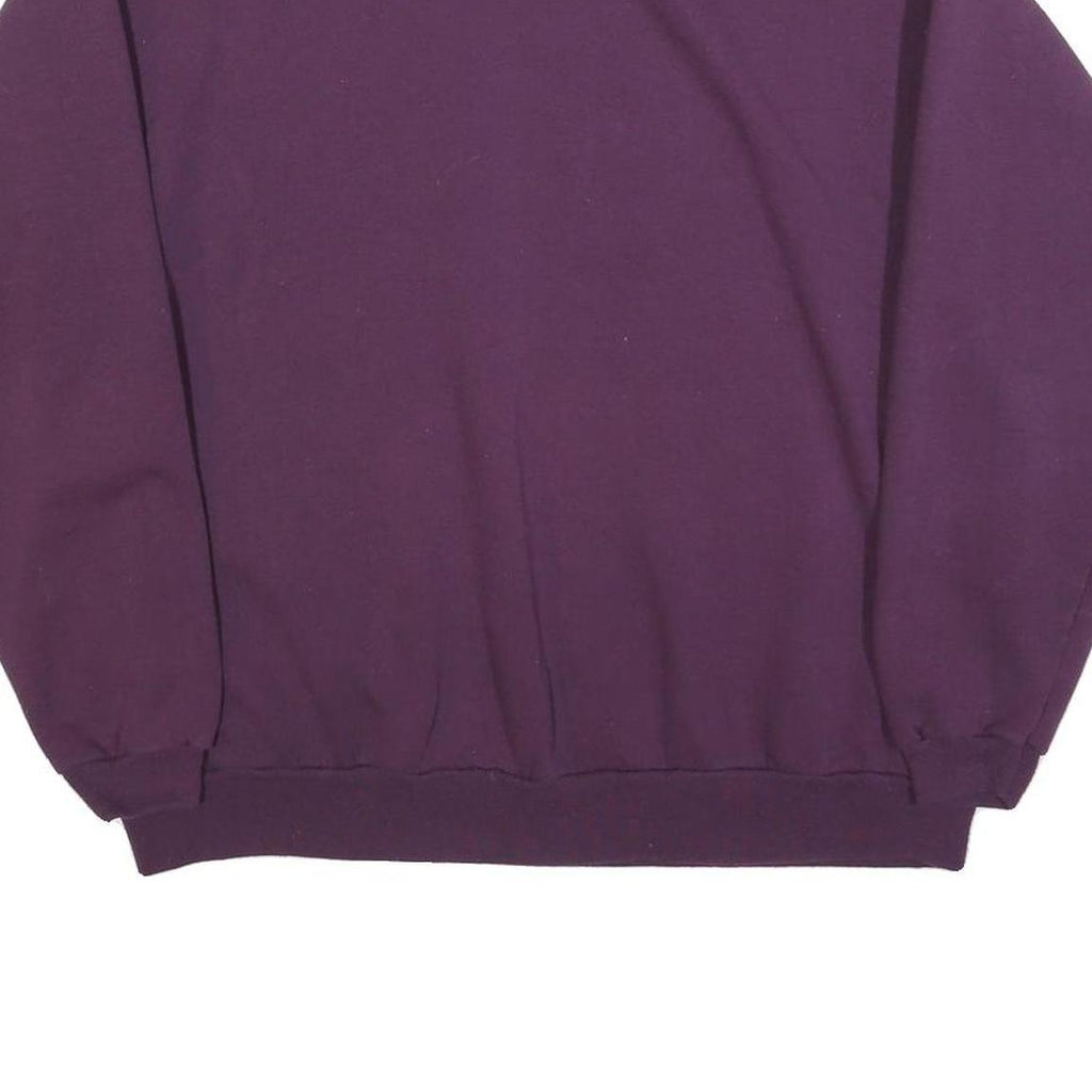 HANES Womens Purple Crew Neck XL Sweatshirt Cotton Blend Casual Pullover