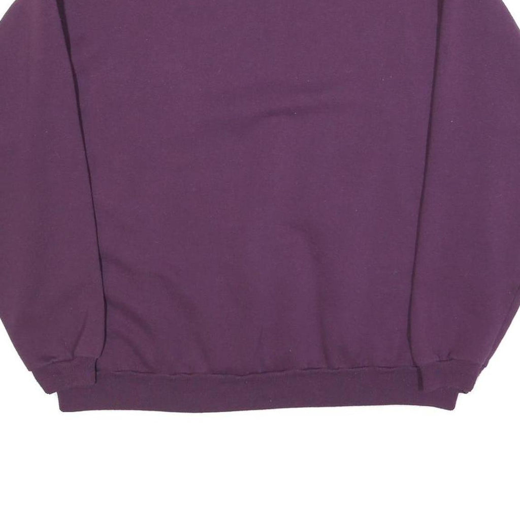 HANES Womens Purple Crew Neck XL Sweatshirt Cotton Blend Casual Pullover