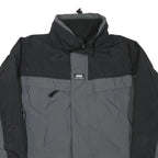 HELLY HANSEN Mens Black & Grey Outdoor Jacket XS Polyester Blend Plain Zip