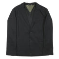 DIESEL Mens Black Wool Blend Classic Jacket M Woven Button Closure Tailored