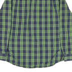 NAUTICA Mens Blue & Green Check Shirt L Classic Fit Button Down Cotton Blend
