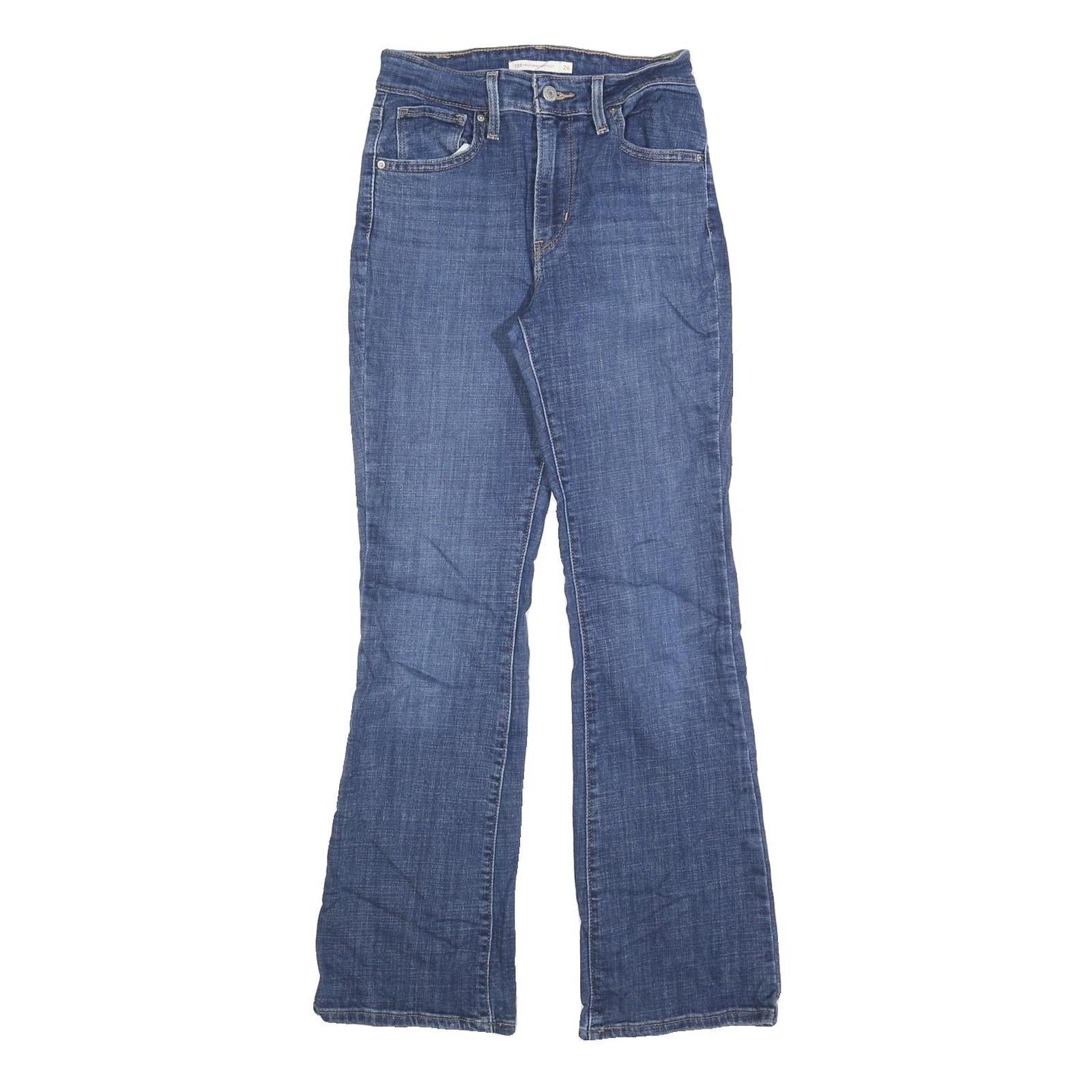 LEVI'S 725 Womens Jeans Blue Regular Bootcut Denim Medium W26 L28 Classic Fit