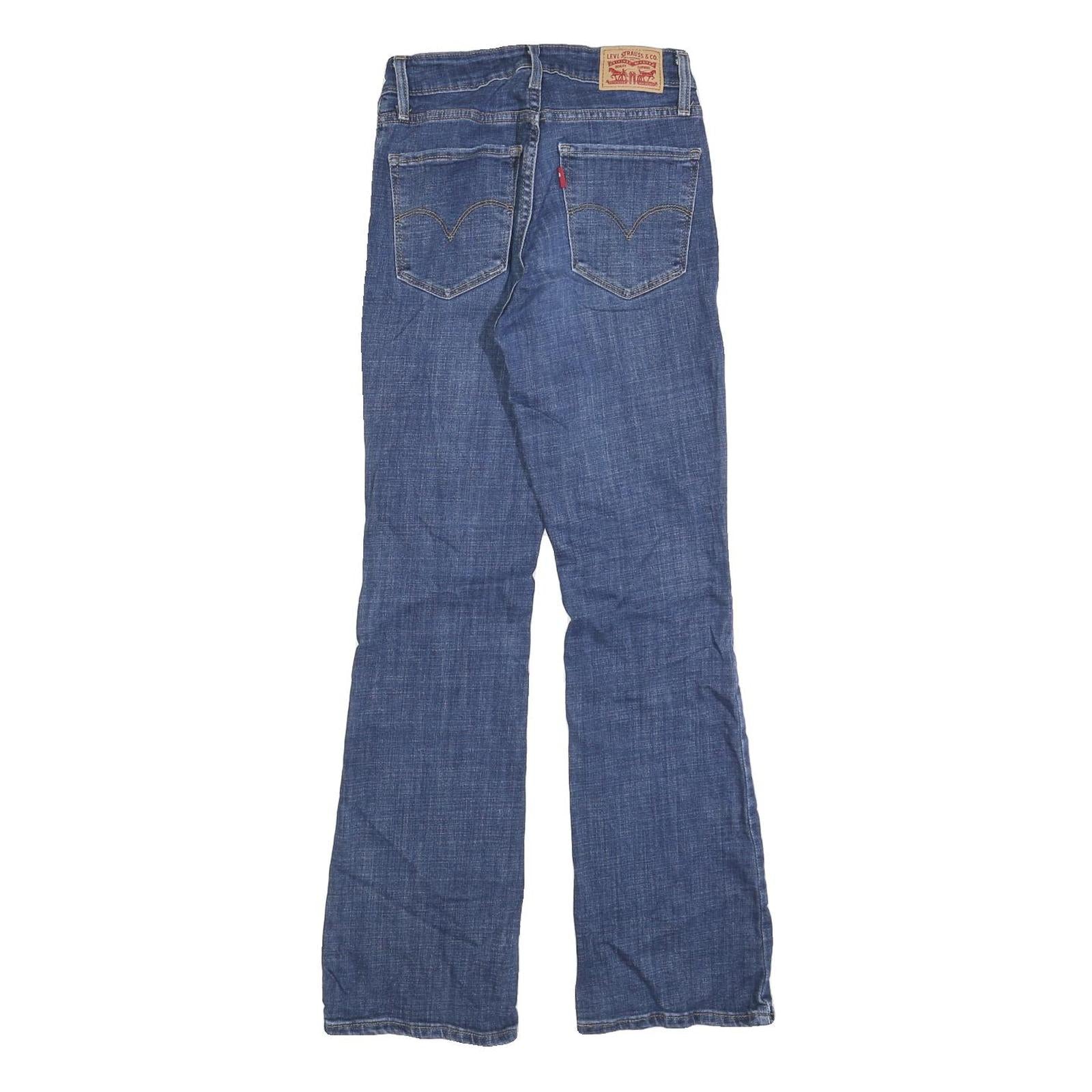 LEVI'S 725 Womens Jeans Blue Regular Bootcut Denim Medium W26 L28 Classic Fit