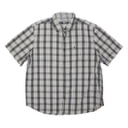 CARHARTT Mens Black & White Checked Shirt XL Button Down Cotton Blend Casual