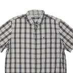 CARHARTT Mens Black & White Checked Shirt XL Button Down Cotton Blend Casual