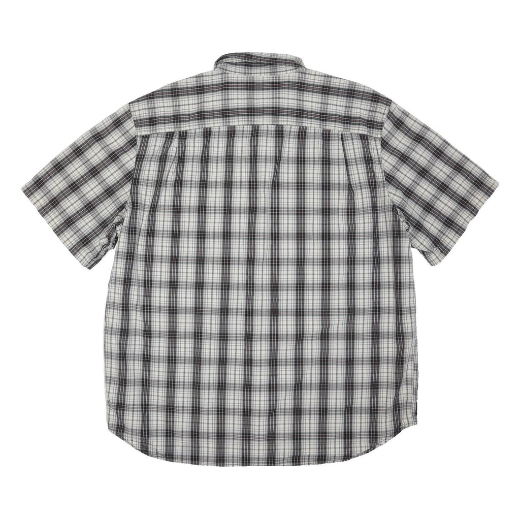 CARHARTT Mens Black & White Checked Shirt XL Button Down Cotton Blend Casual