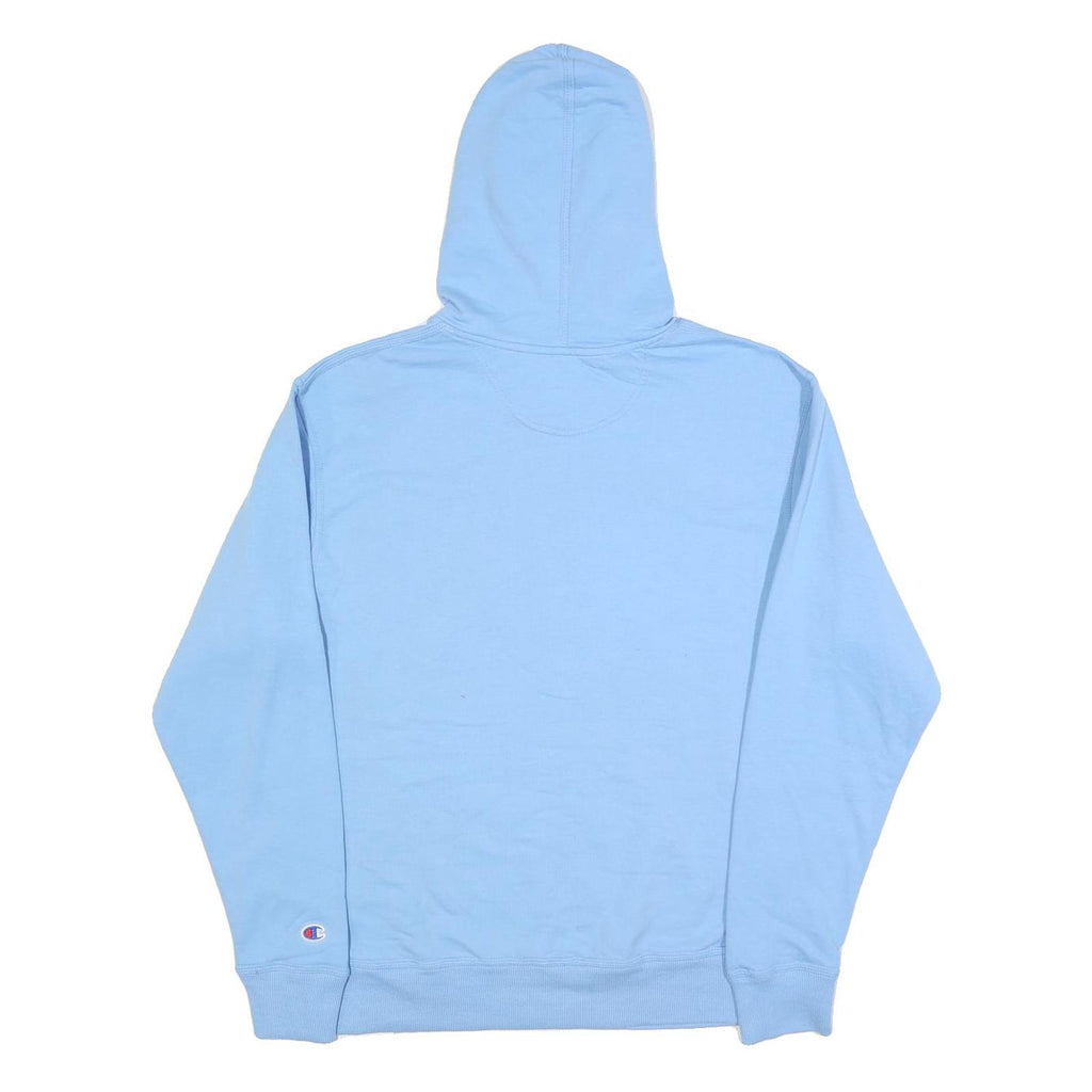 CHAMPION Mens Blue Pullover Hoodie M Cotton Blend Casual Streetwear