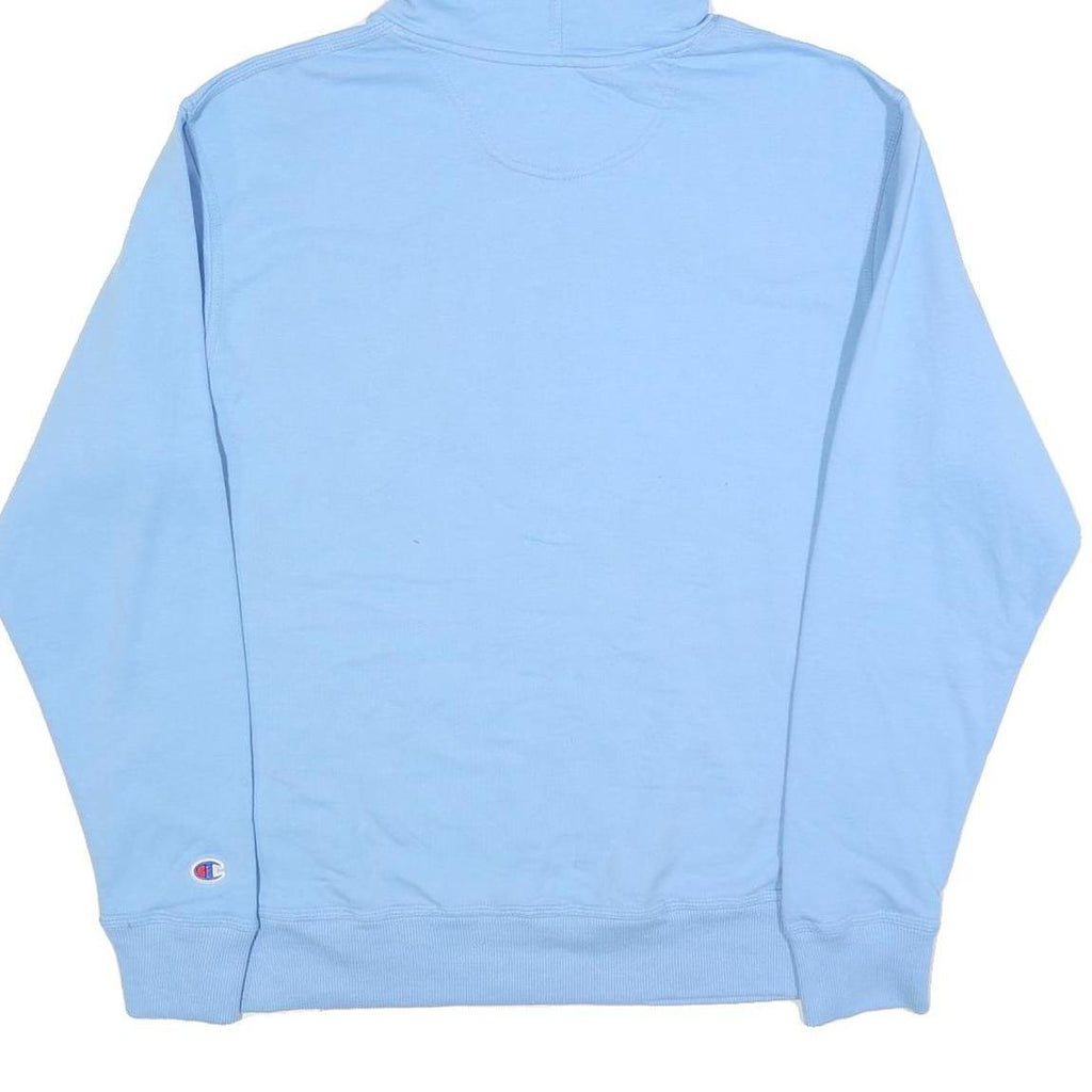 CHAMPION Mens Blue Pullover Hoodie M Cotton Blend Casual Streetwear