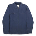 VANDERBILT SHIRT CO Mens Blue Cotton Blend Zip Jacket L Good Condition Casual
