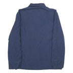 VANDERBILT SHIRT CO Mens Blue Cotton Blend Zip Jacket L Good Condition Casual