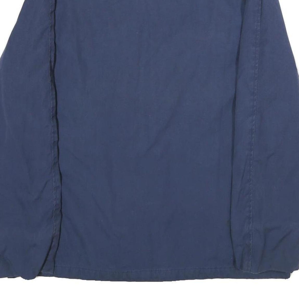 VANDERBILT SHIRT CO Mens Blue Cotton Blend Zip Jacket L Good Condition Casual