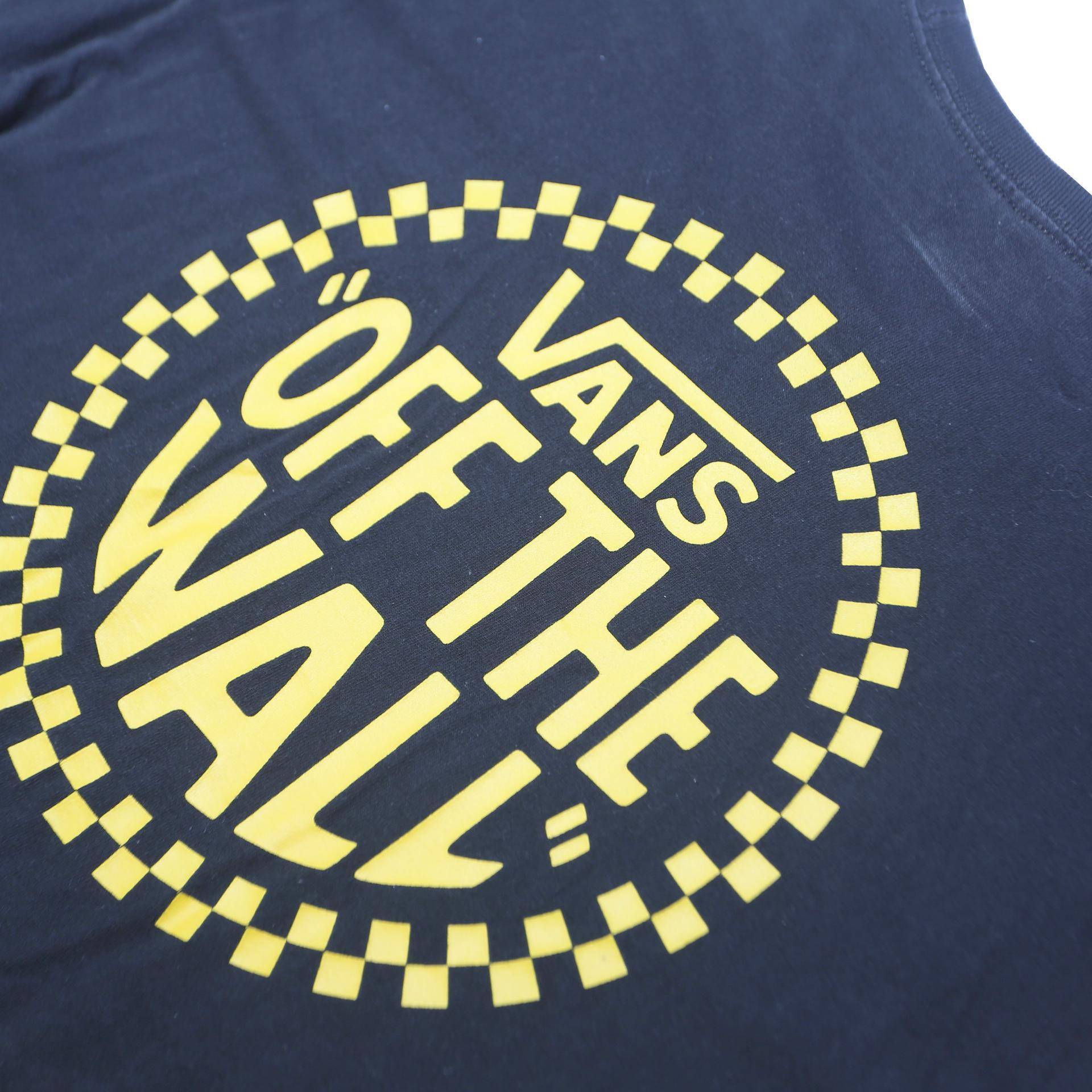 VANS Mens Black Cotton Blend Graphic T-Shirt M Short Sleeve Crew Neck Logo