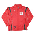 ERIMA Mens Red Black Zip Jacket L Polyester Blend Sportswear Logo