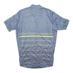 ODLO Womens Blue Cycling T-Shirt M Short Sleeve Crew Neck Reflective Stripes