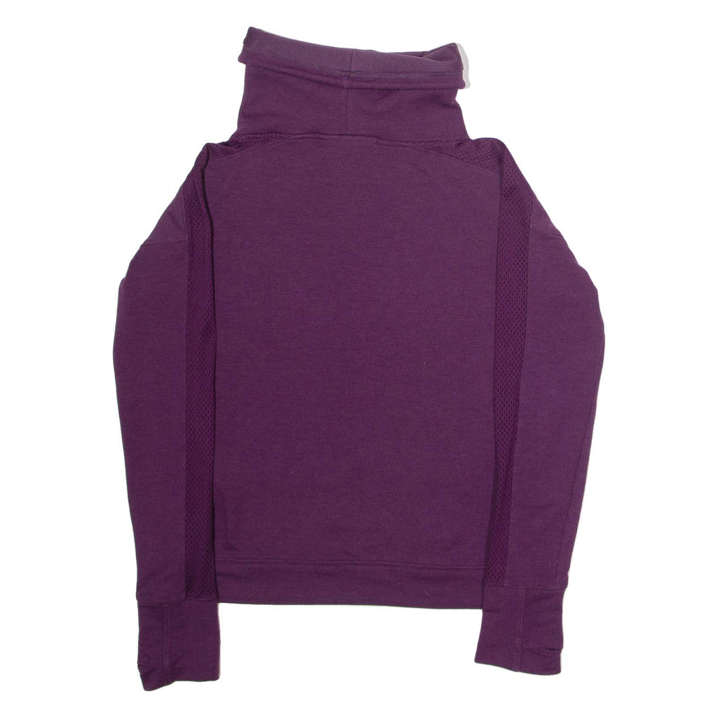UNDER ARMOUR Loose Fit Womens Sweatshirt Pink Roll Neck XS