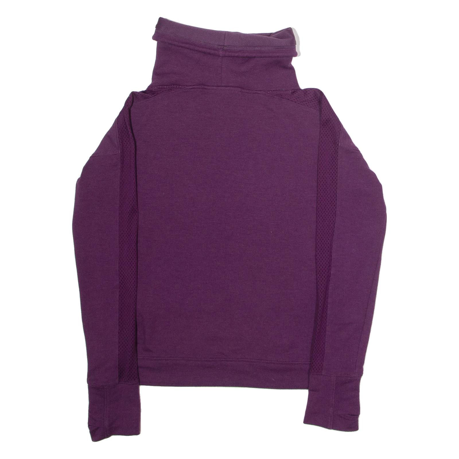 UNDER ARMOUR Loose Fit Womens Sweatshirt Pink Roll Neck XS