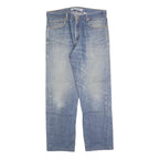 LEVI'S 505 Mens Jeans Blue Regular Straight Denim Medium W36 L30 Classic Zip