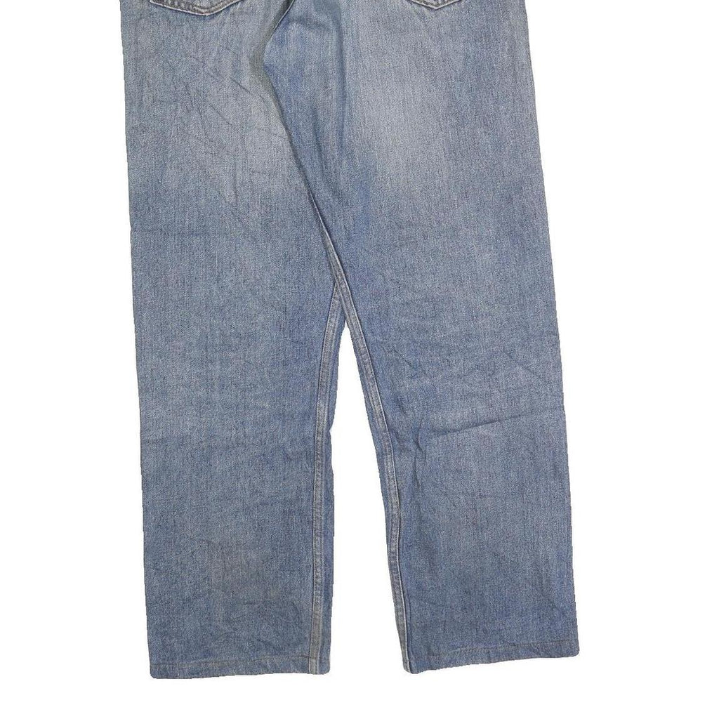 LEVI'S 505 Mens Jeans Blue Regular Straight Denim Medium W36 L30 Classic Zip