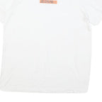 NIKE Mens White Cotton Blend Graphic T-Shirt M Short Sleeve Crew Neck