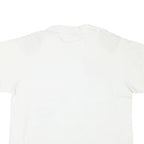 Womens White Cotton Blend Graphic T-Shirt L Short Sleeve Crew Neck Nautical