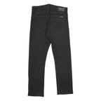 CALVIN KLEIN JEANS Mens Black Regular Fit Straight Denim W31 L32 Zip Cotton
