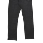 CALVIN KLEIN JEANS Mens Black Regular Fit Straight Denim W31 L32 Zip Cotton
